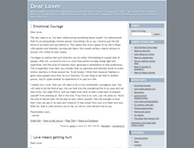 Tablet Screenshot of dearlover.northerngrove.com